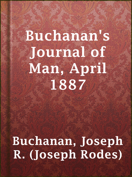 Cover image for Buchanan's Journal of Man, April 1887